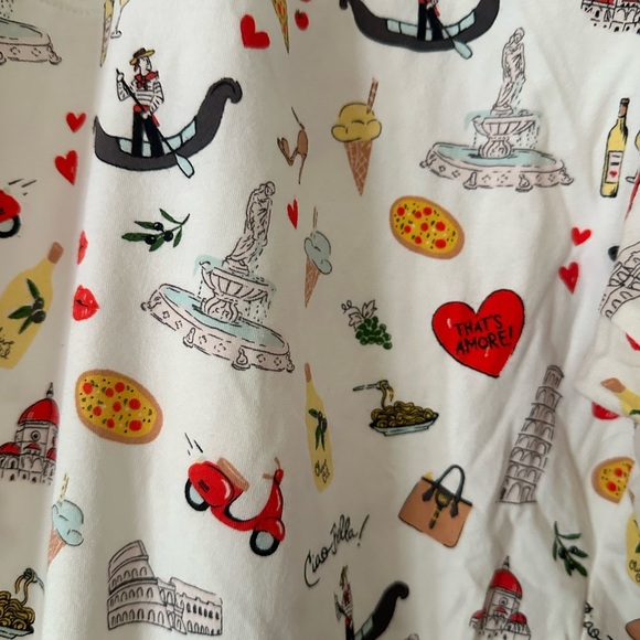 BedHead Pajama pants in That’s Amore fun Italian print, size large - Picture 4 of 7